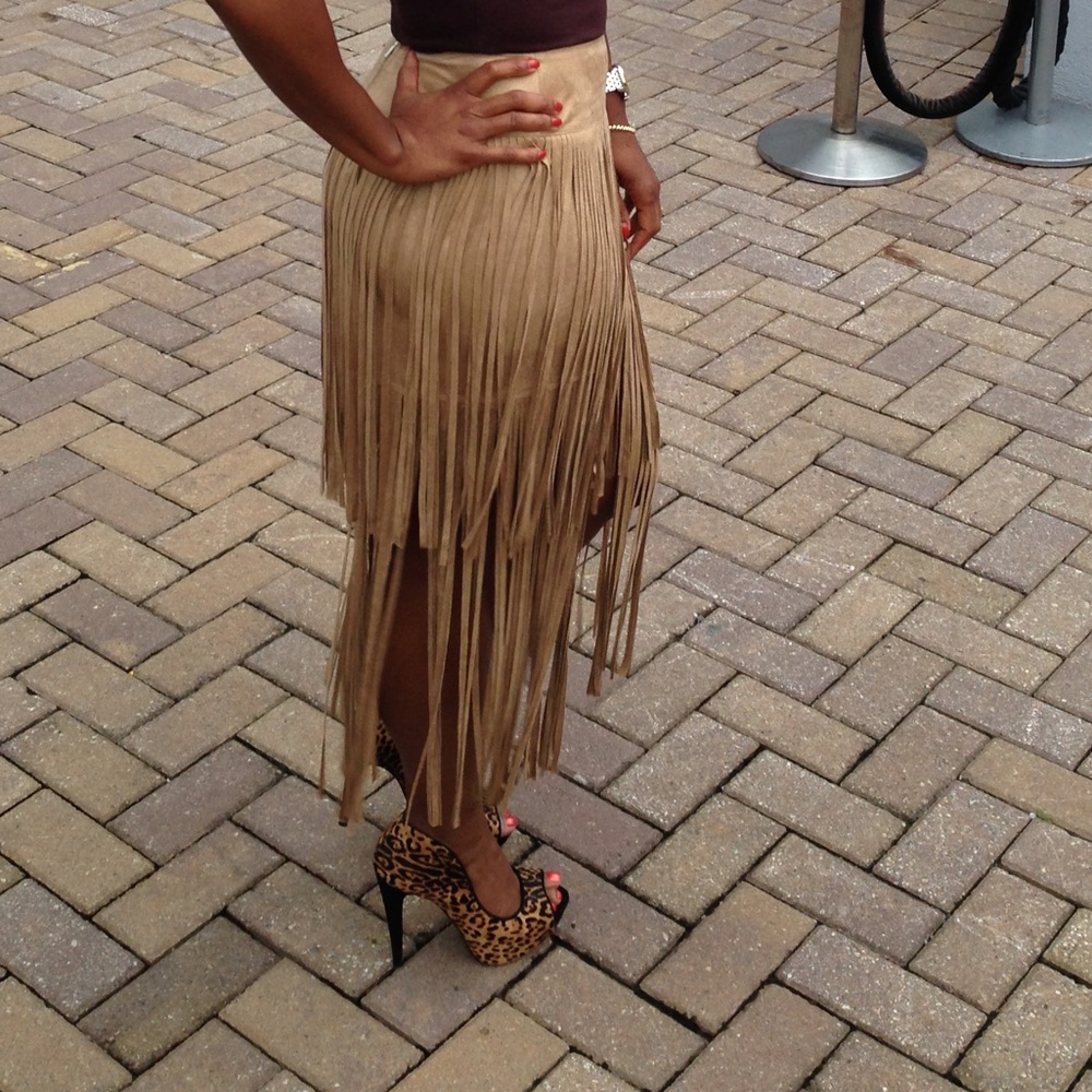 Hot and Delicious Faux Suede Skirt